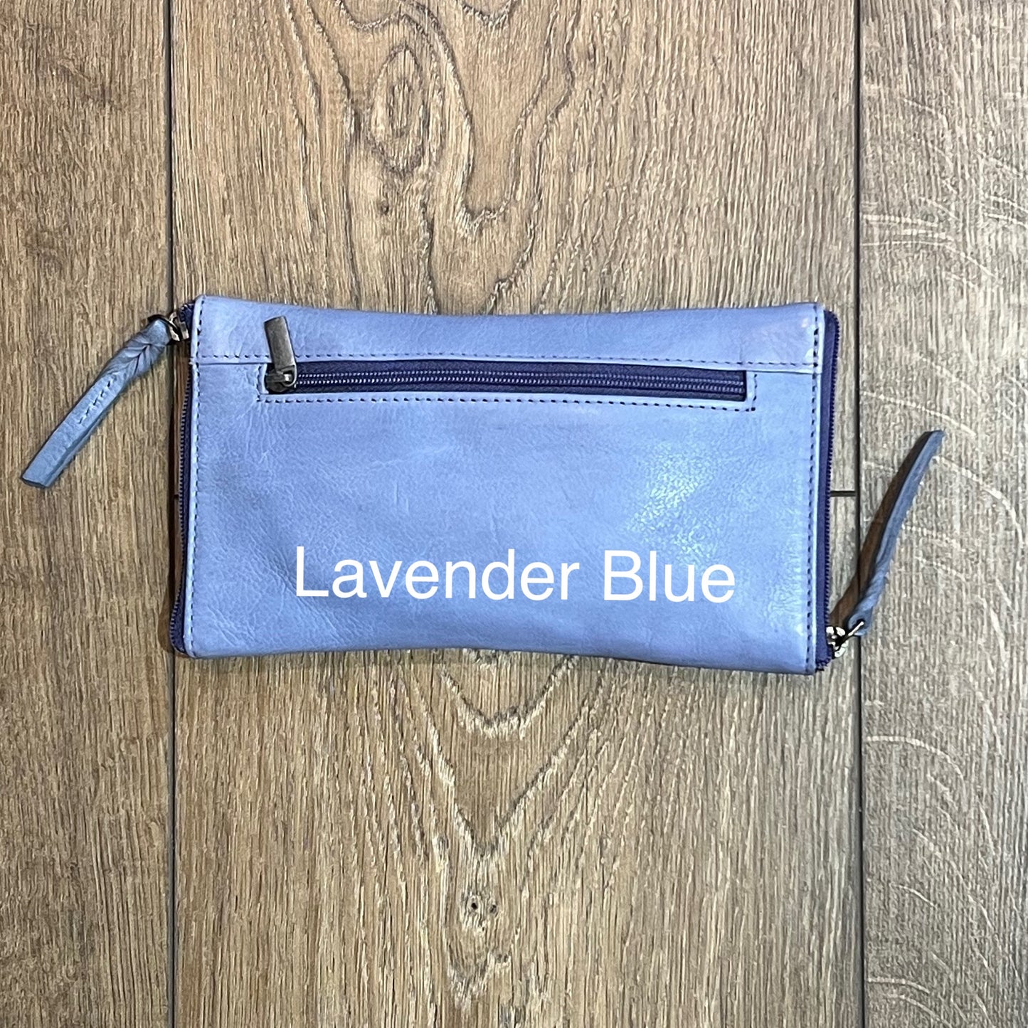 Washed Leather Double Sided Glasses Case with extra rear zipped pocket LA-6238 (UALA6238)
