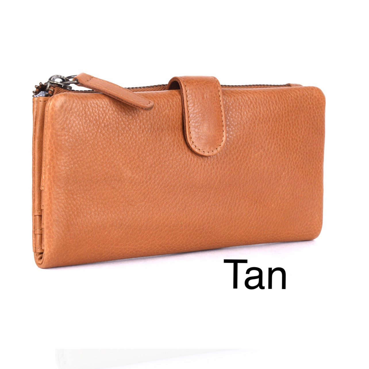 Press-stud closure Slim Ladies Leather Wallet UARH2629