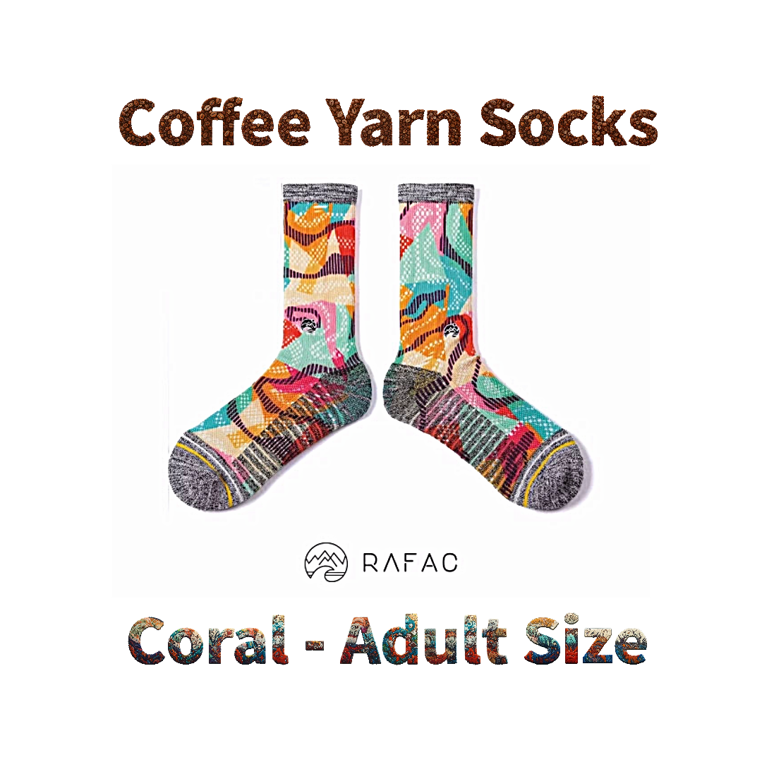 RAFAC Coffee Yarn Socks - Wildlife Series: UARFWL2325A for Adult