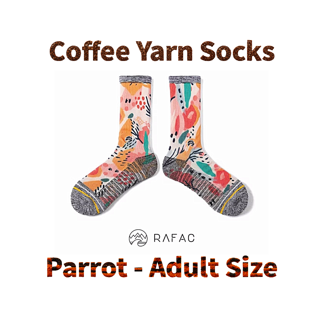 RAFAC Coffee Yarn Socks - Wildlife Series: UARFWL2325A for Adult
