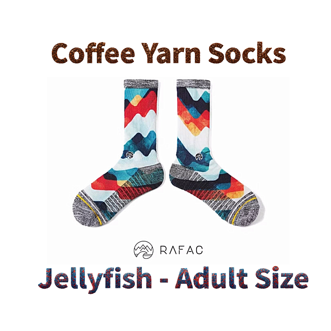 RAFAC Coffee Yarn Socks - Wildlife Series: UARFWL2325A for Adult