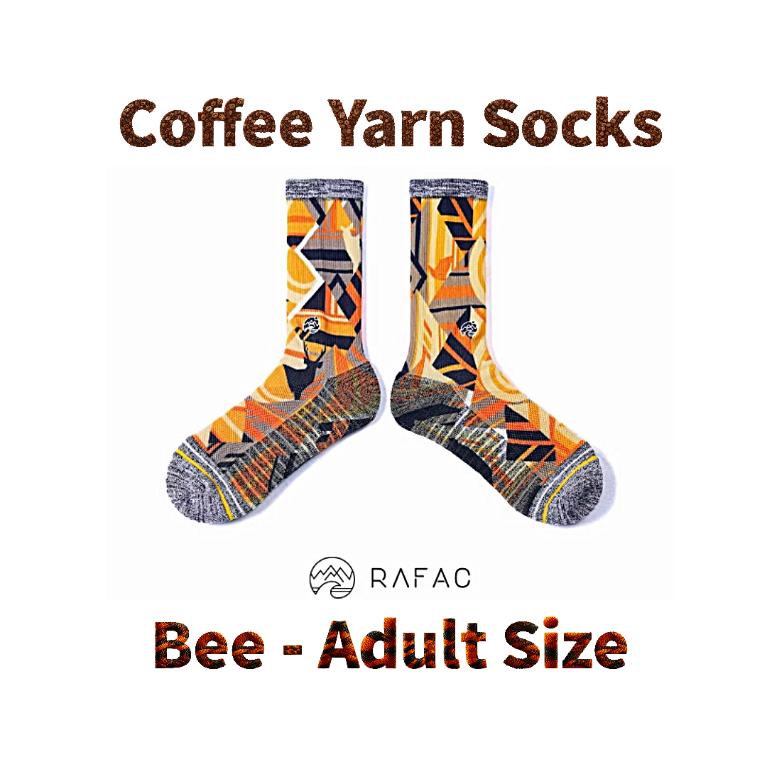 RAFAC Coffee Yarn Socks - Wildlife Series: UARFWL2325A for Adult