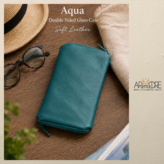 Double Sided Glasses Spectacle Soft Leather Case FB-2288 (UAFB2288)