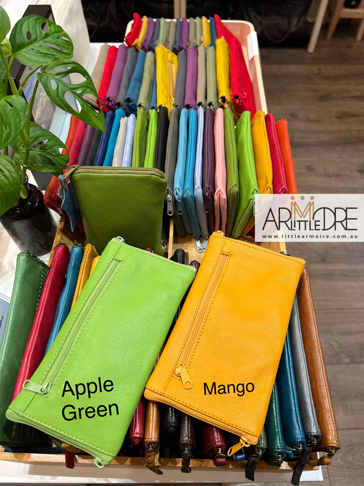 Soft Leather Double Sided Glasses Case with side pocket FB-3388 - 3 zipped