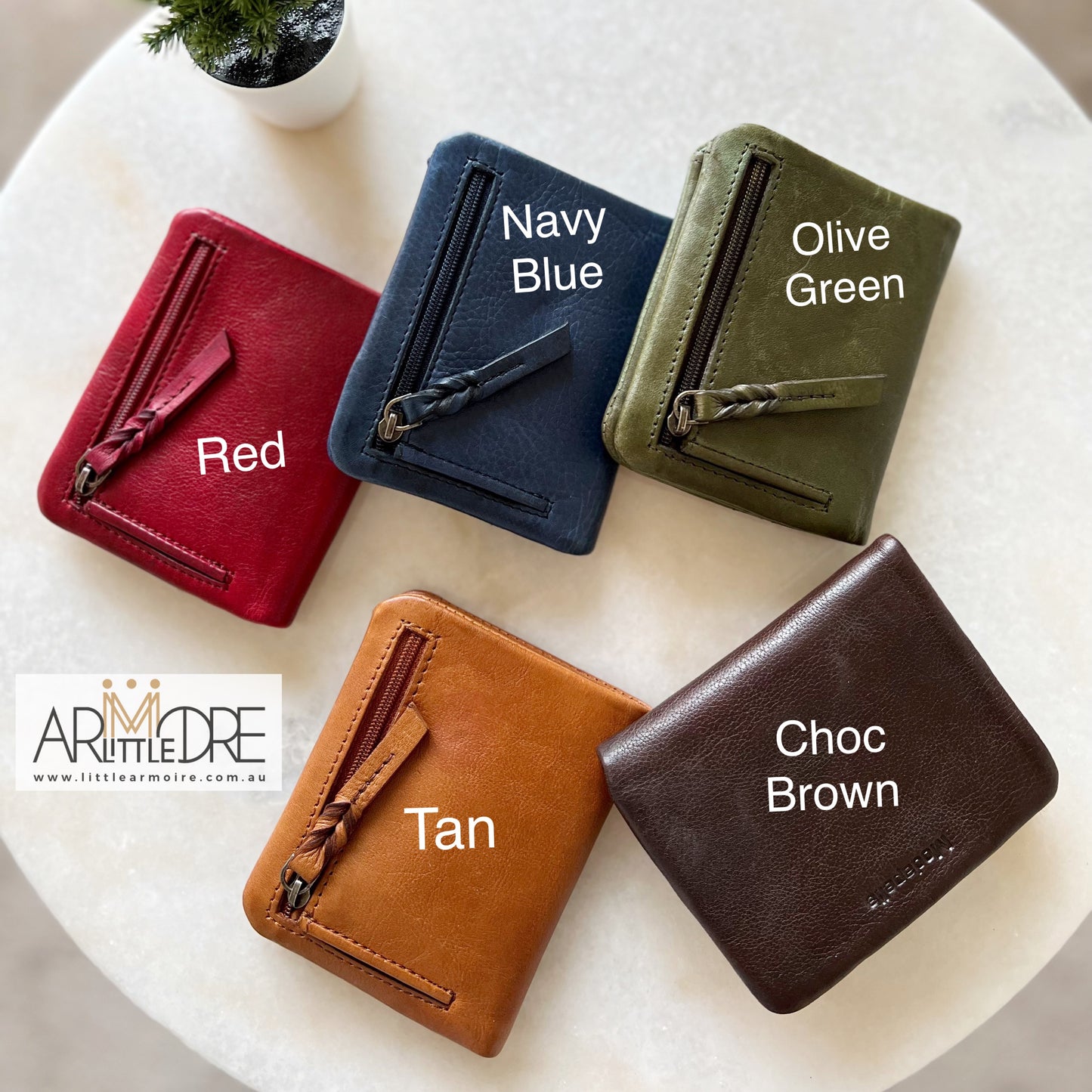 Small Compact Washed Leather Wallet MP80 (UAMP80)