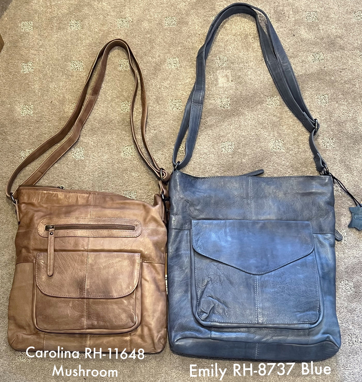 Rugged Hide Emily RH-8737 Soft Leather Cross Body Bag with Front Pocket
