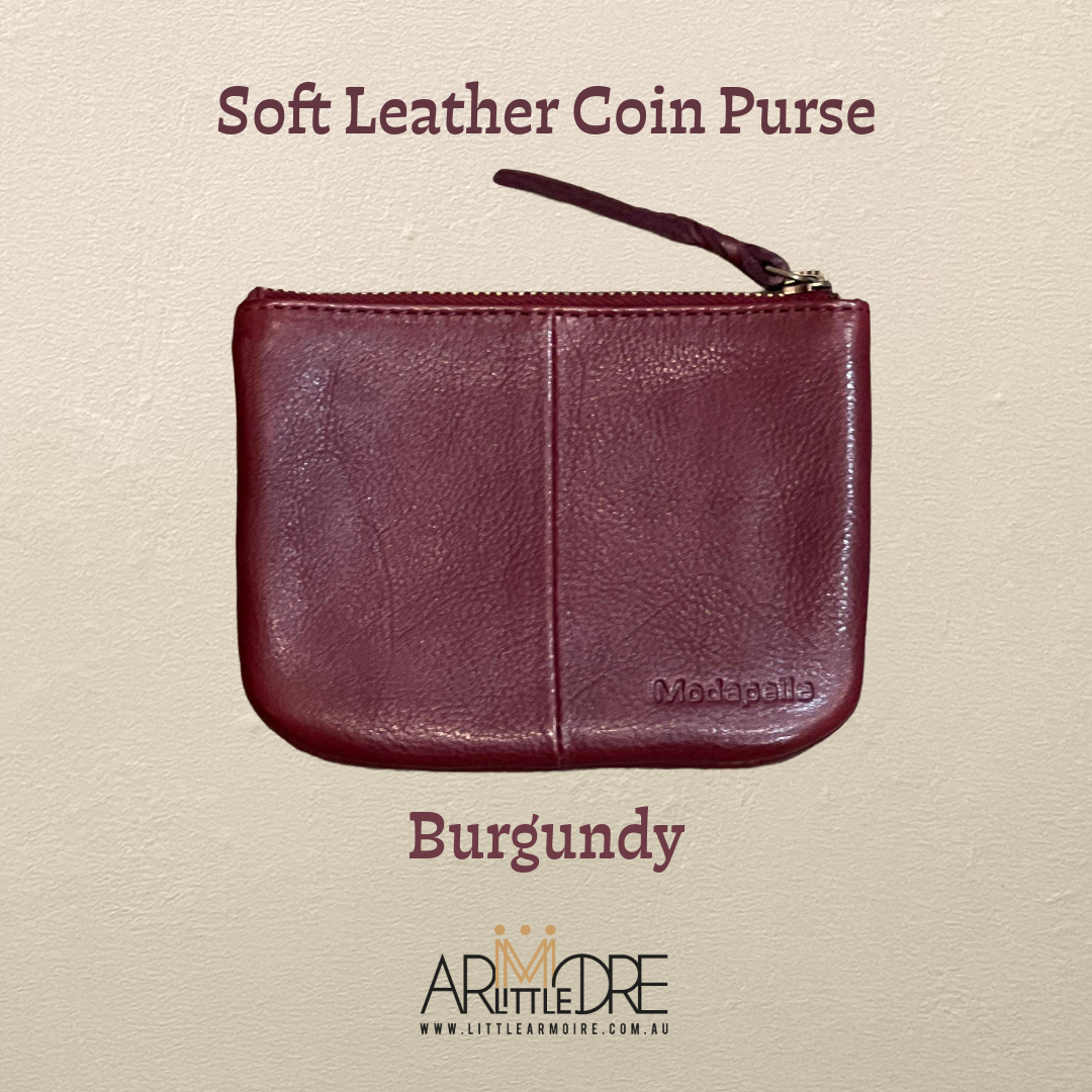 Washed Leather Coin Purse / Card Holder Pouch MP-25 (UAMP25)