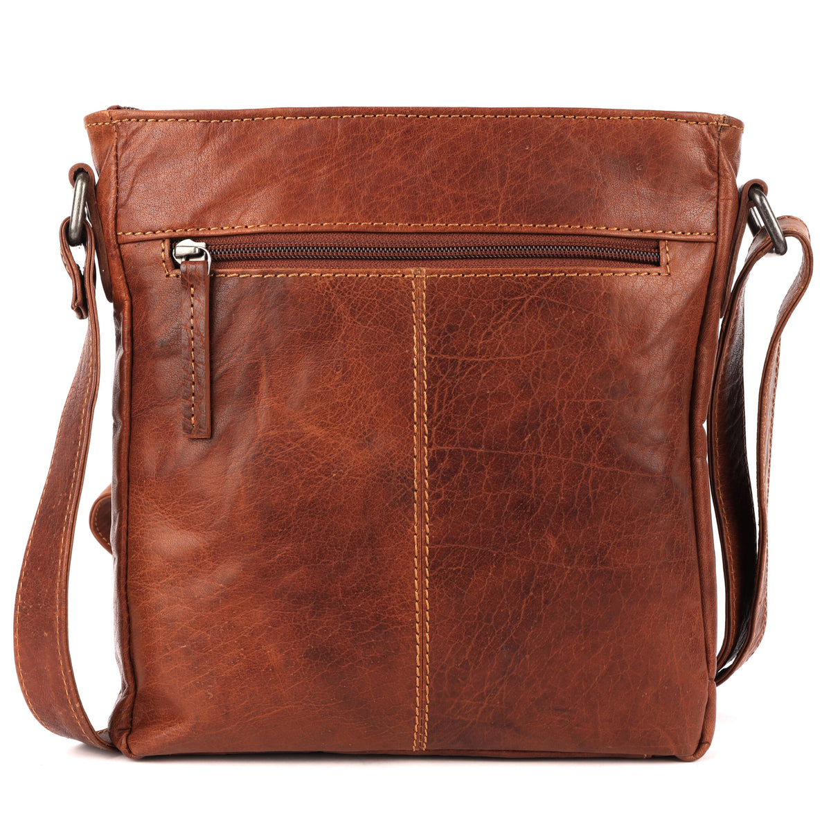 Unisex Structured Leather Crossbody Bag Perth - UARH1547