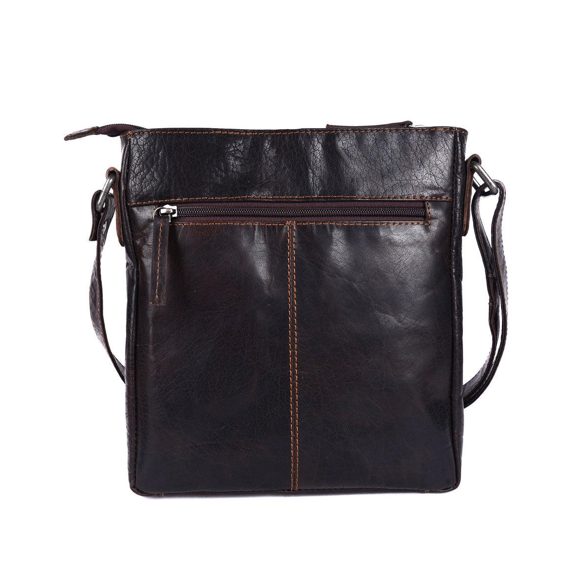 Unisex Structured Leather Crossbody Bag Perth - UARH1547