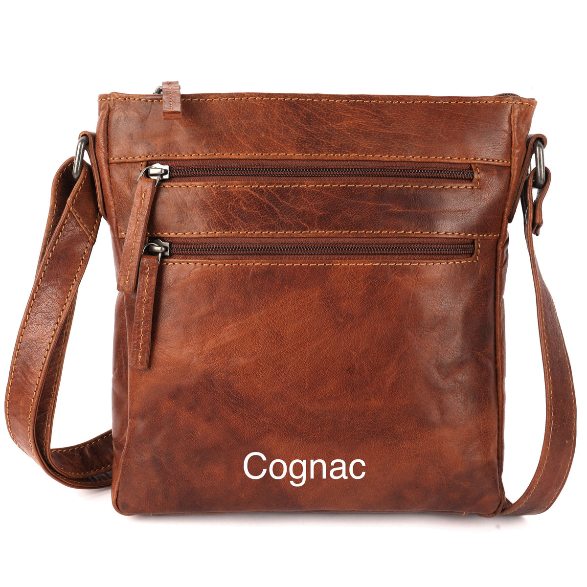 Unisex Structured Leather Crossbody Bag Perth - UARH1547