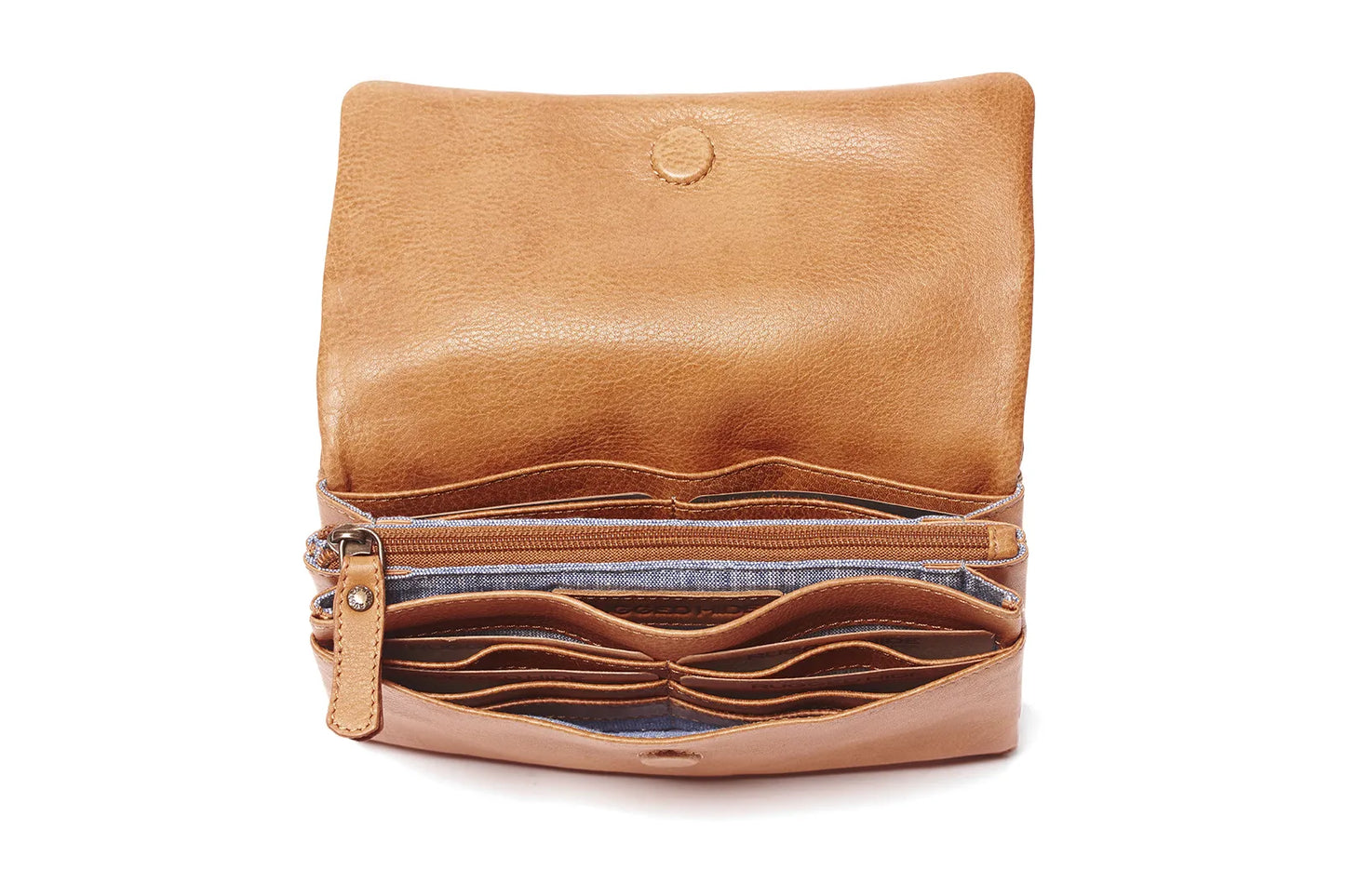 LA484 Secured Flap Ladies Leather Wallet