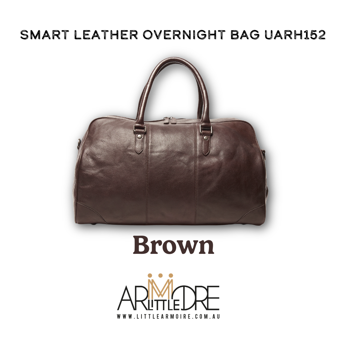 Smart Leather Overnight / Luggage Bag UARH152 TITAN