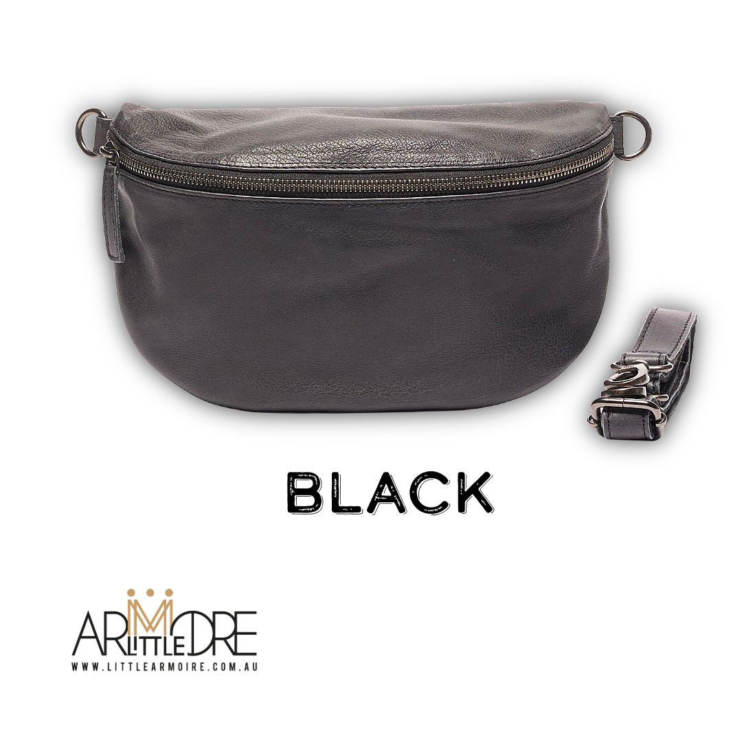 Leather Chest Bag/Crossbody bag UARH479 Charlotte