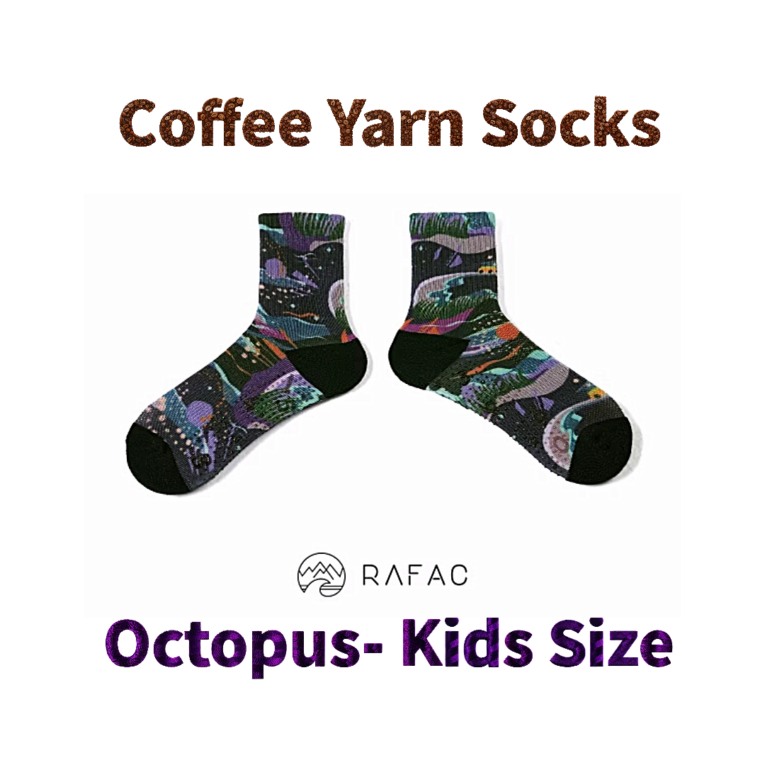 RAFAC Coffee Yarn Socks - Wildlife Series : UARFWL2325K for KIDS