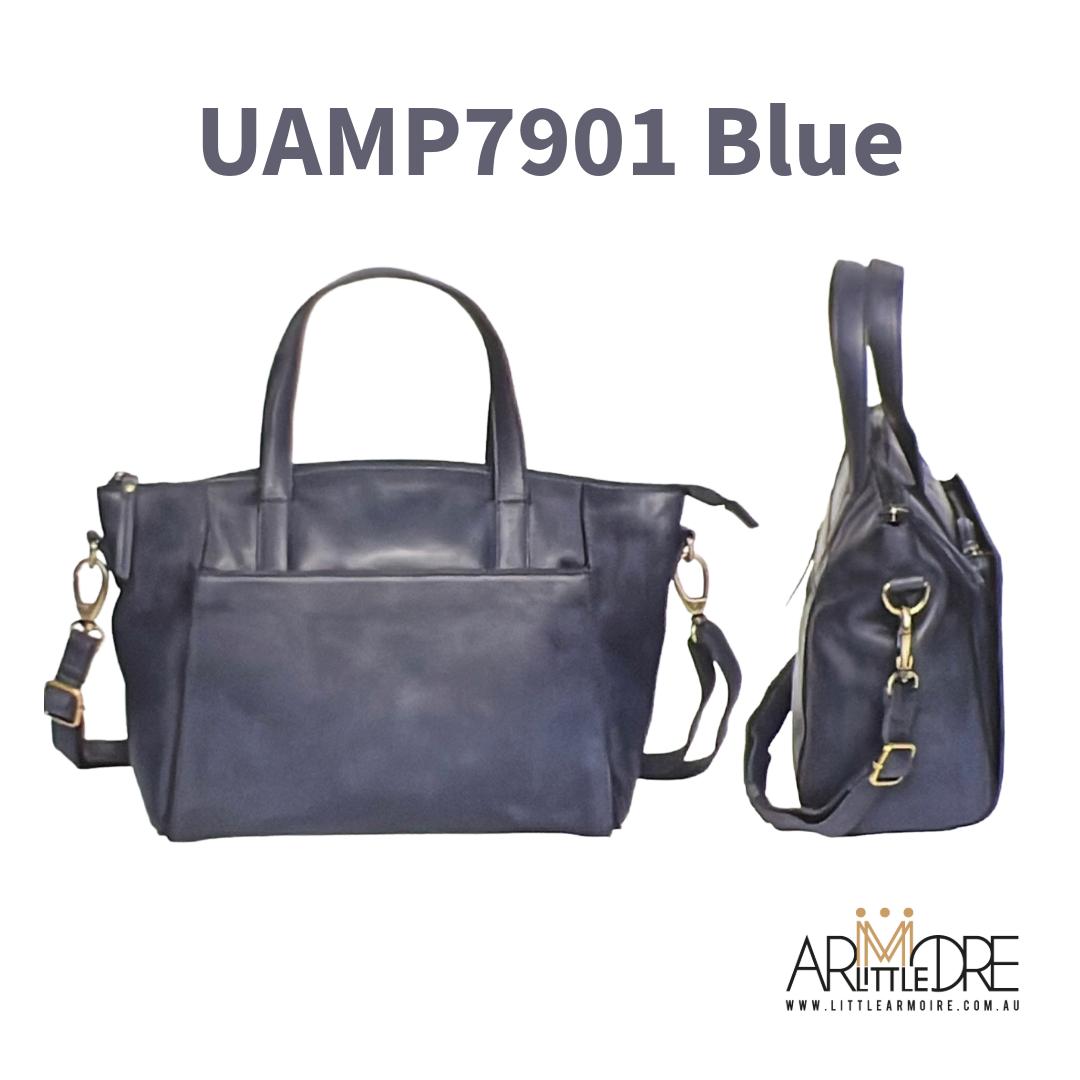 Leather Bag with Handle and Crossbody Strap UAMP7901