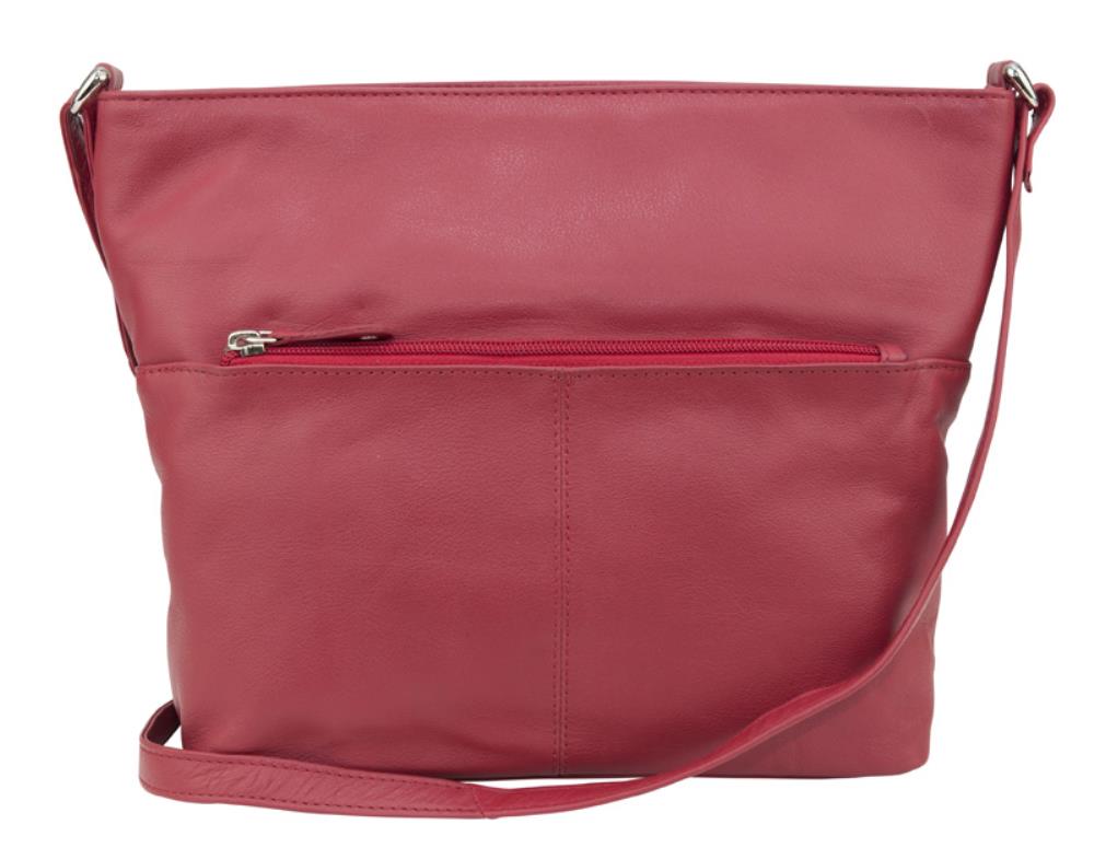 Franco Bonini FB-112 Multi Coloured Top Zip Leather Shoulder Bag - Little Armoire - Online Leather Goods Store Australia