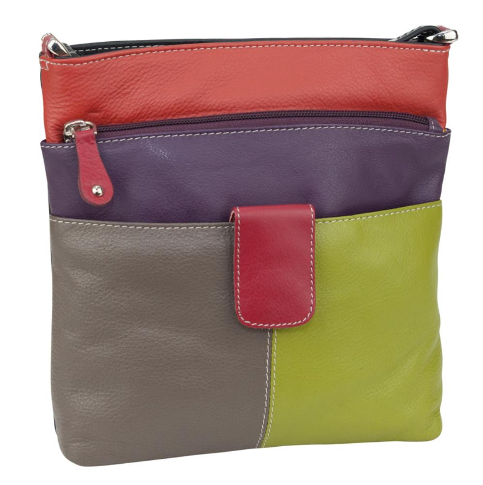 Franco Bonini FB-12242 Multi Coloured Small Leather Shoulder / Cross Body Bag - Little Armoire - Online Leather Goods Store Australia