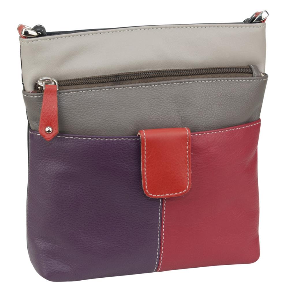 Franco Bonini FB-12242 Multi Coloured Small Leather Shoulder / Cross Body Bag - Little Armoire - Online Leather Goods Store Australia