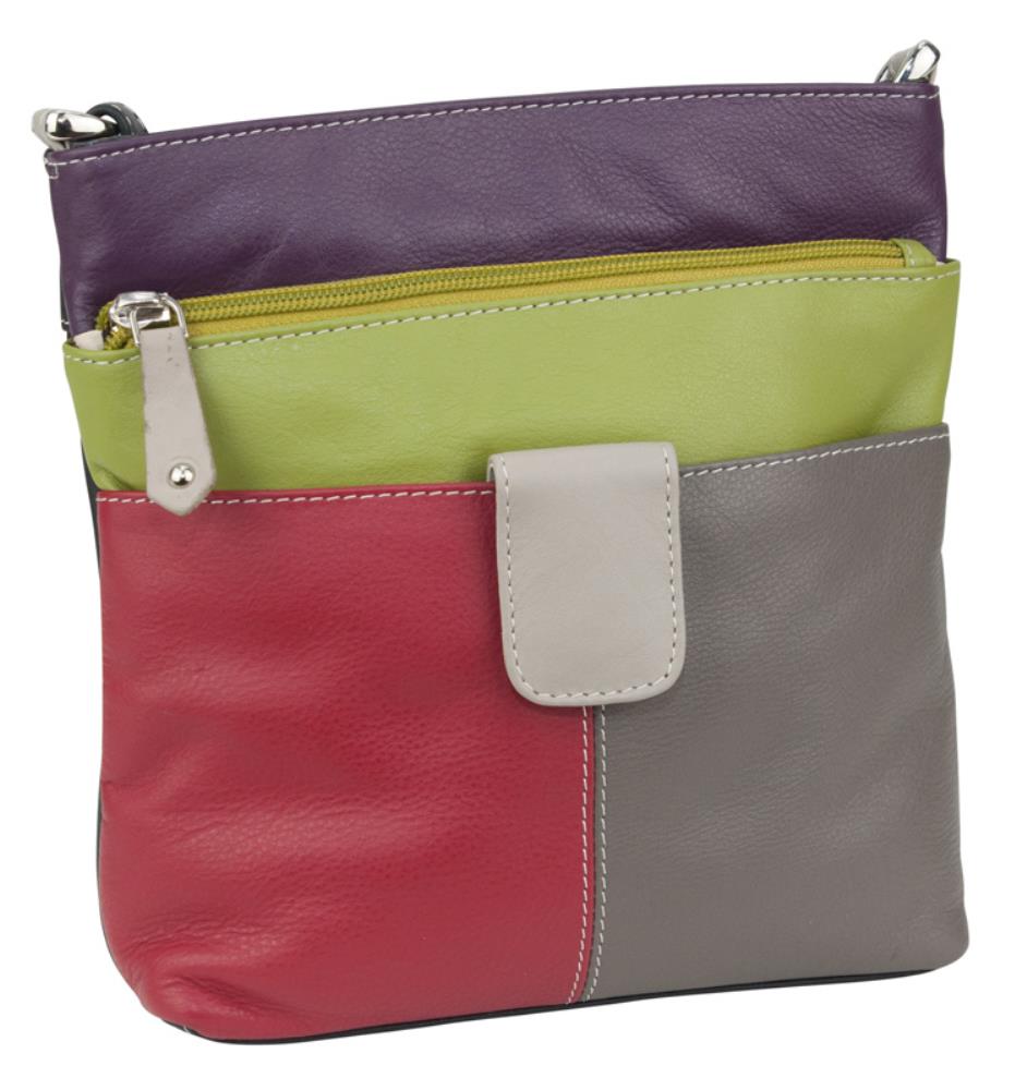 Franco Bonini FB-12242 Multi Coloured Small Leather Shoulder / Cross Body Bag - Little Armoire - Online Leather Goods Store Australia