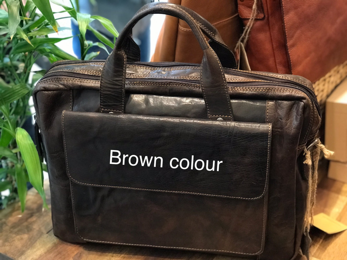RH-7002 Turku Vintage Brief / Satchel Laptop Bag - Little Armoire - Online Leather Goods Store Australia