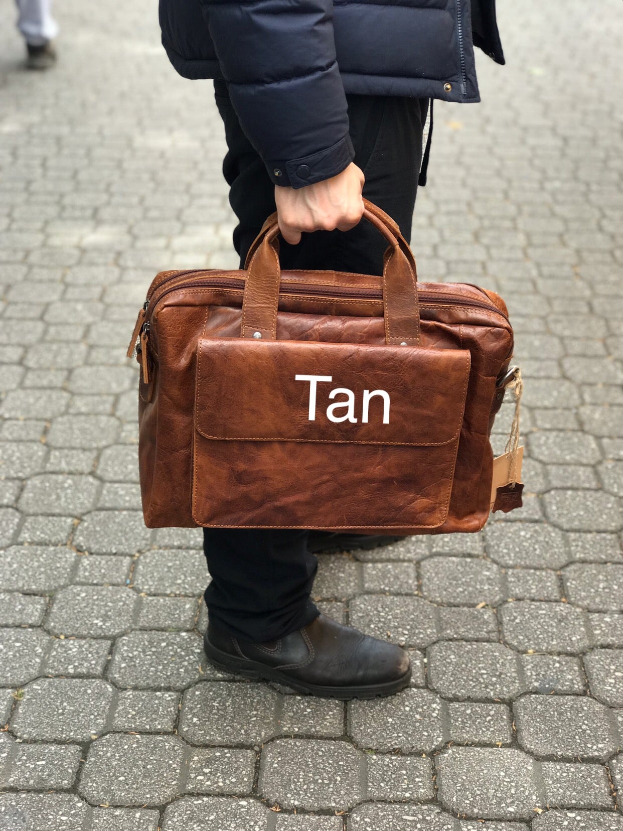 RH-7002 Turku Vintage Brief / Satchel Laptop Bag - Little Armoire - Online Leather Goods Store Australia