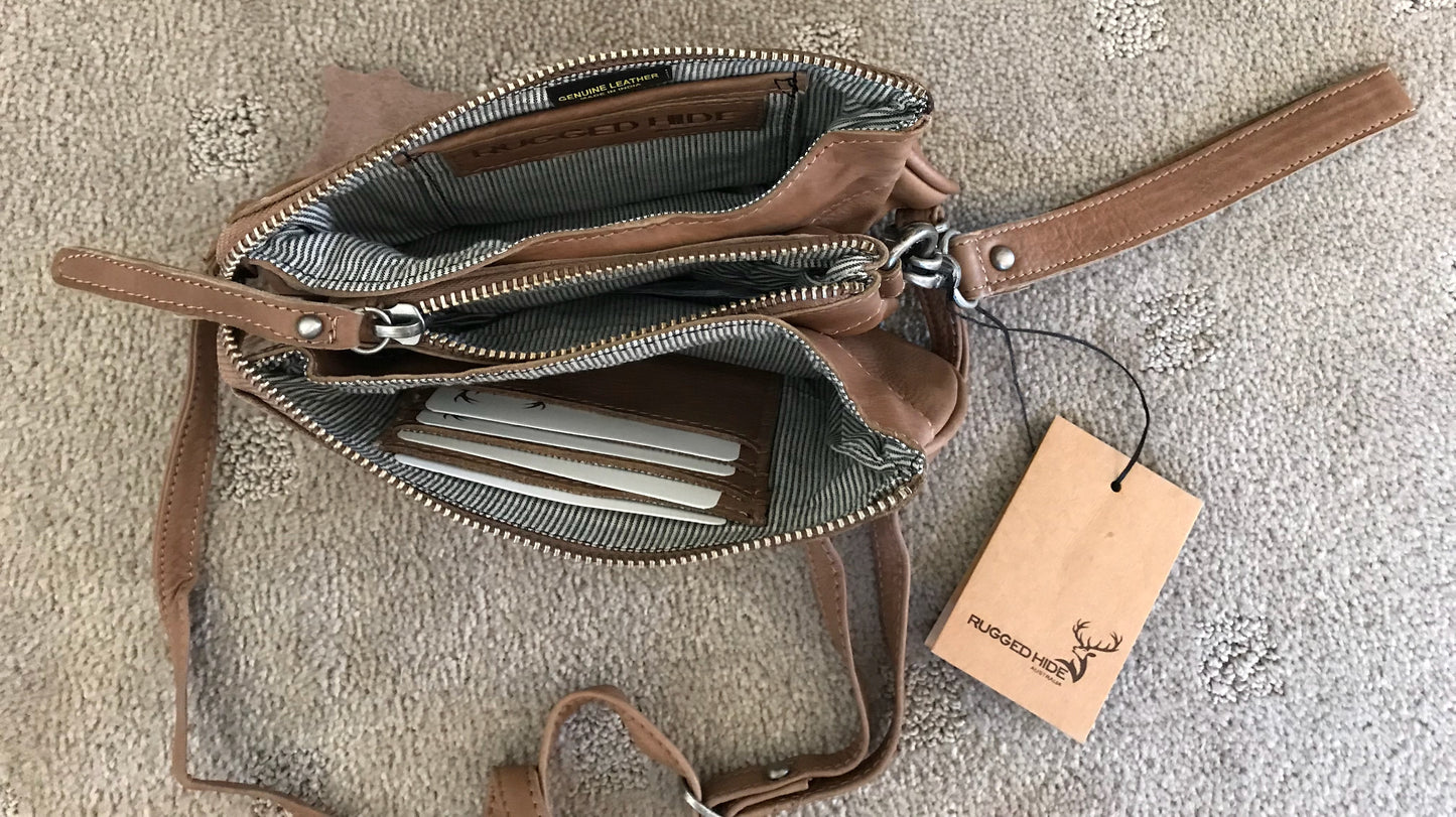 Rugged Hide RH-11647 St Kilda Cross Body Small Wallet Bag - Little Armoire - Online Leather Goods Store Australia