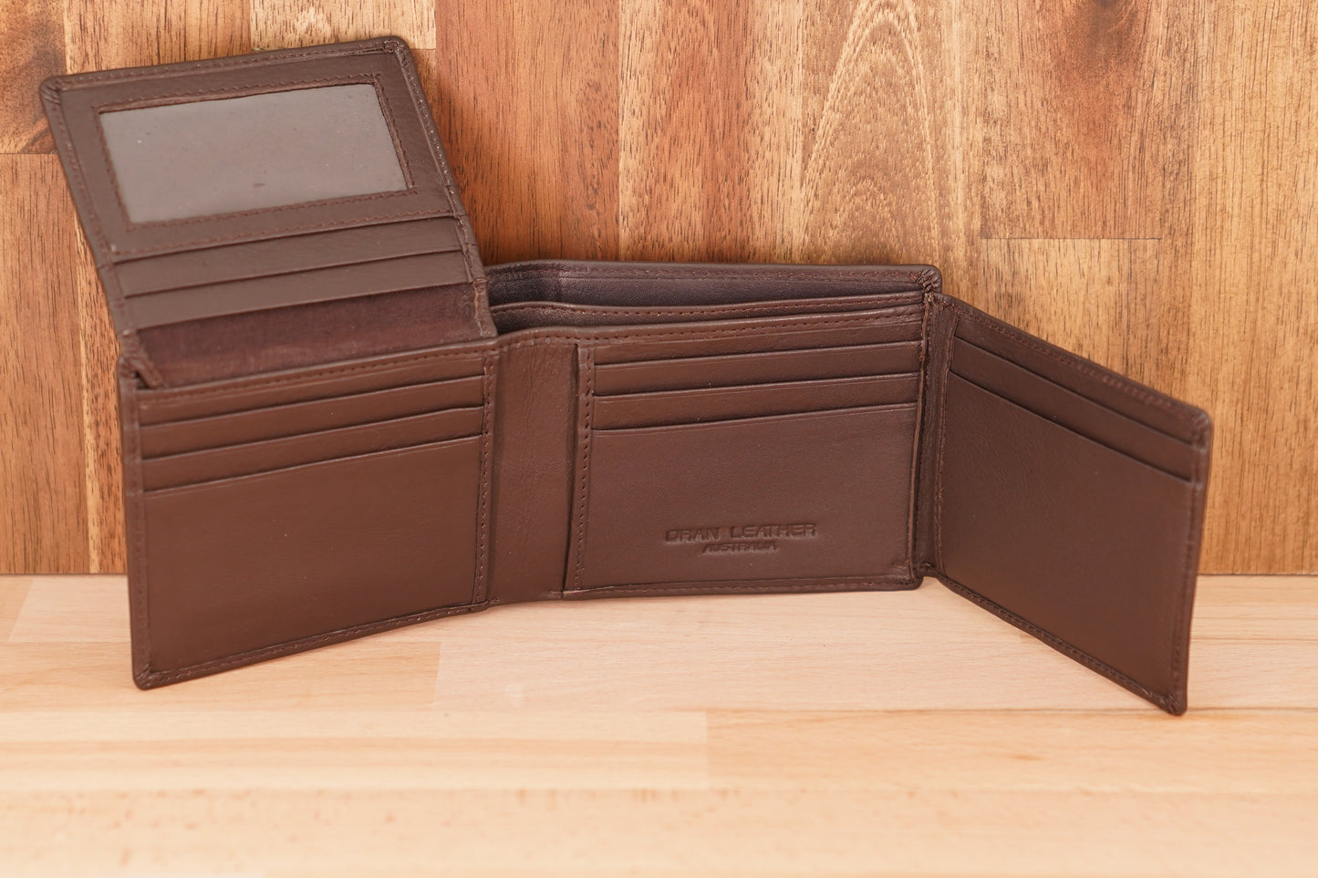 Multi card Leather Wallet RFID protect UARHW718