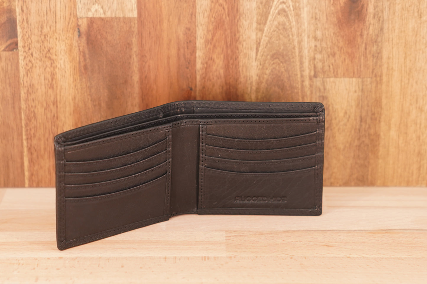 Slim Full Size Bi-Bold Men's Leather Wallet UARH1405