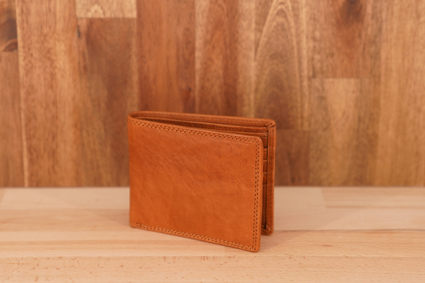 Slim Full Size Bi-Bold Men's Leather Wallet UARH1405