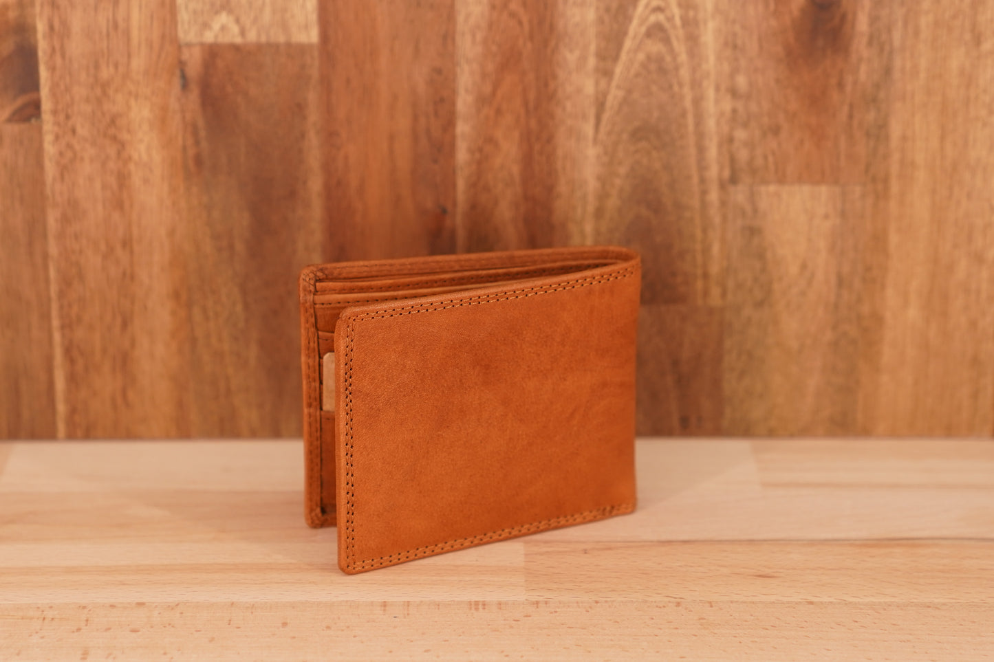 Slim Full Size Bi-Bold Men's Leather Wallet UARH1405