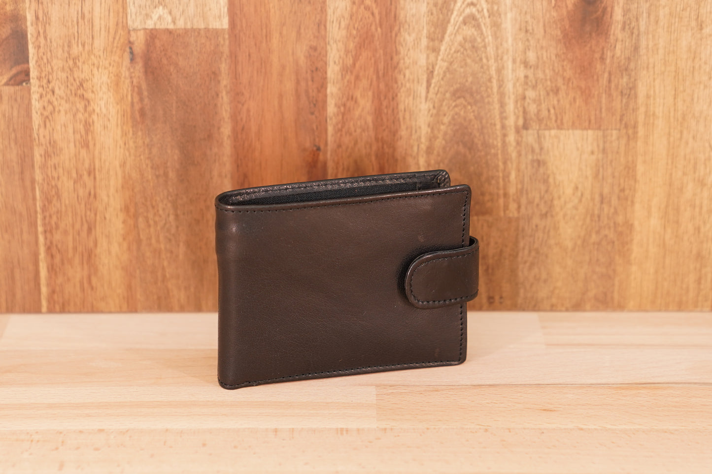 Men's Leather Wallet with Tab and Coin UARH108