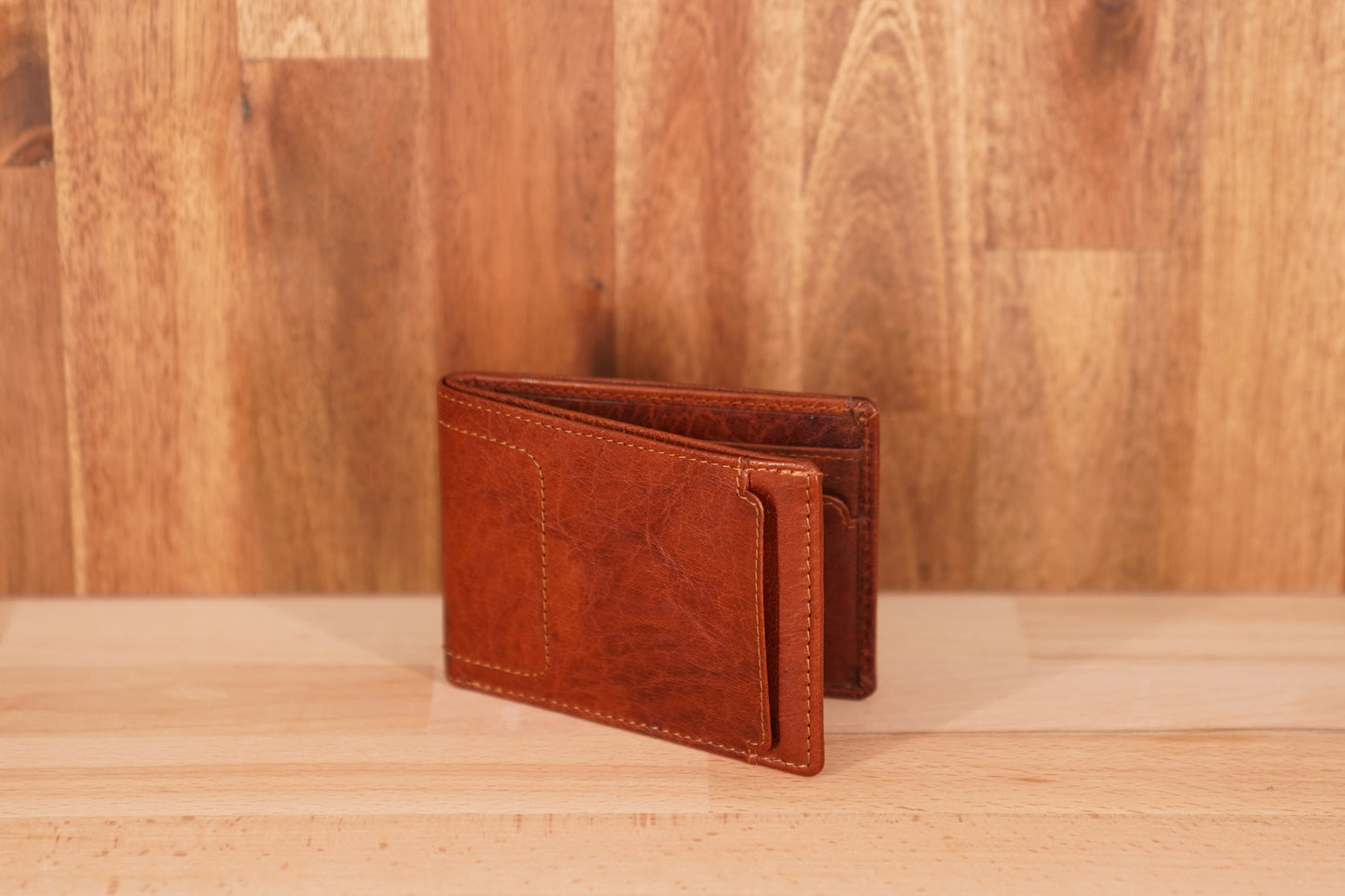 RH-74700 Marl Slim Bi-Fold Leather Wallet
