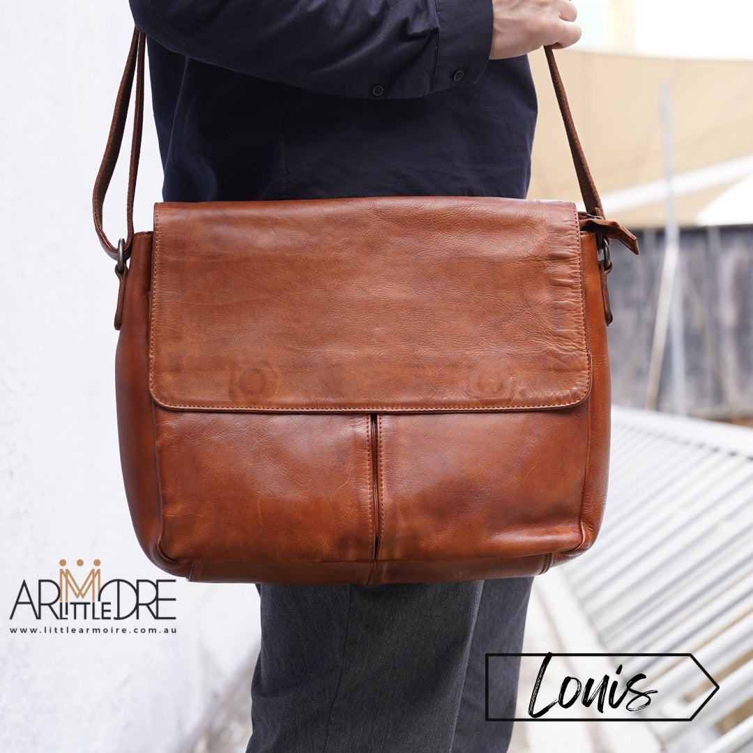 Business Leather Laptop Satchel Bag UARH4266