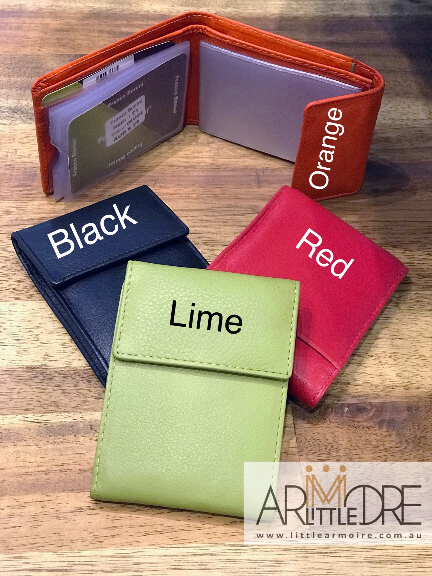Franco Bonini FB-71 Mini Leather Card Holder Wallet - Little Armoire - Online Leather Goods Store Australia