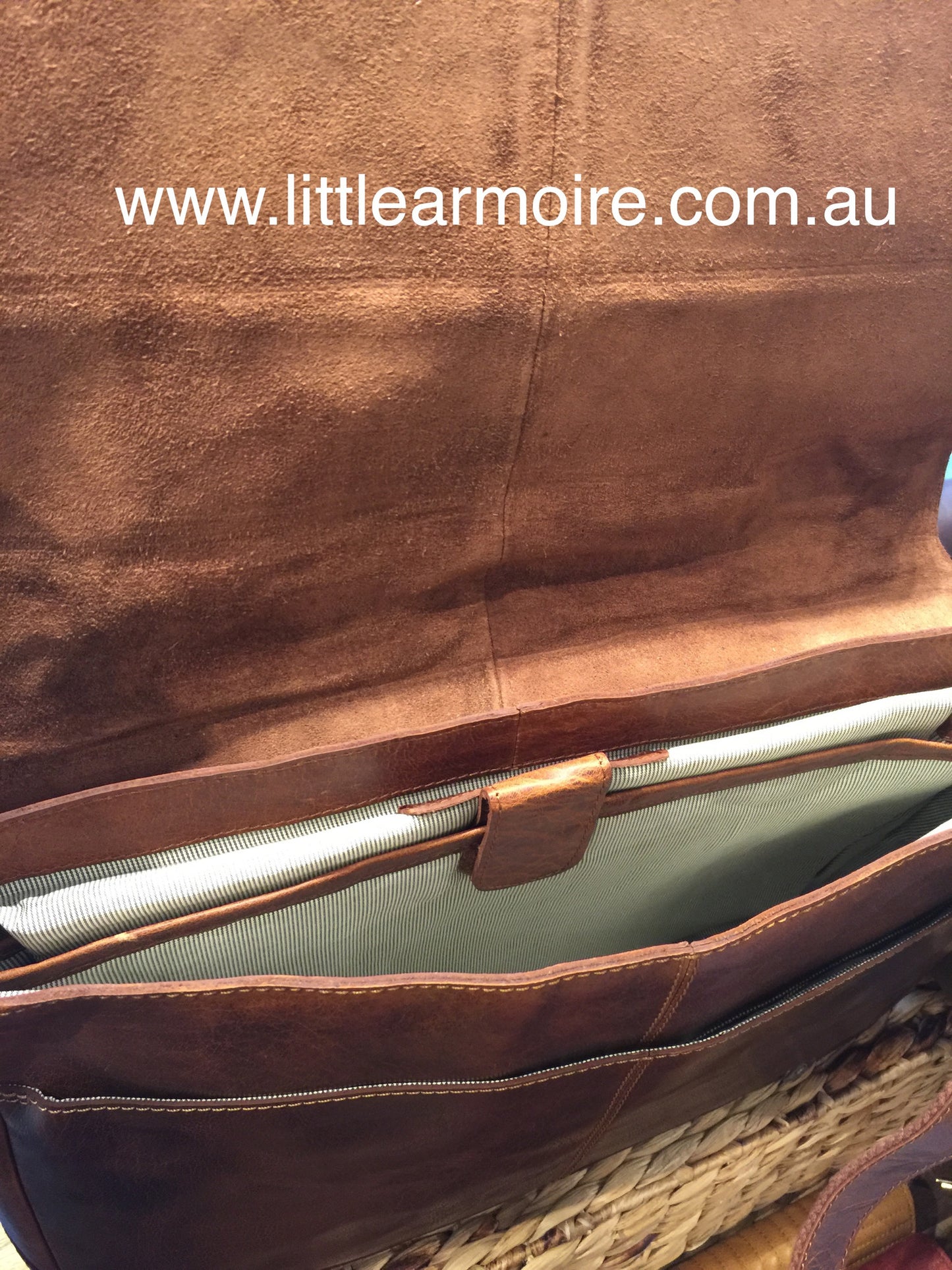 RH-7001 Ottawa Compact Vintage Satchel Laptop Bag - Little Armoire - Online Leather Goods Store Australia