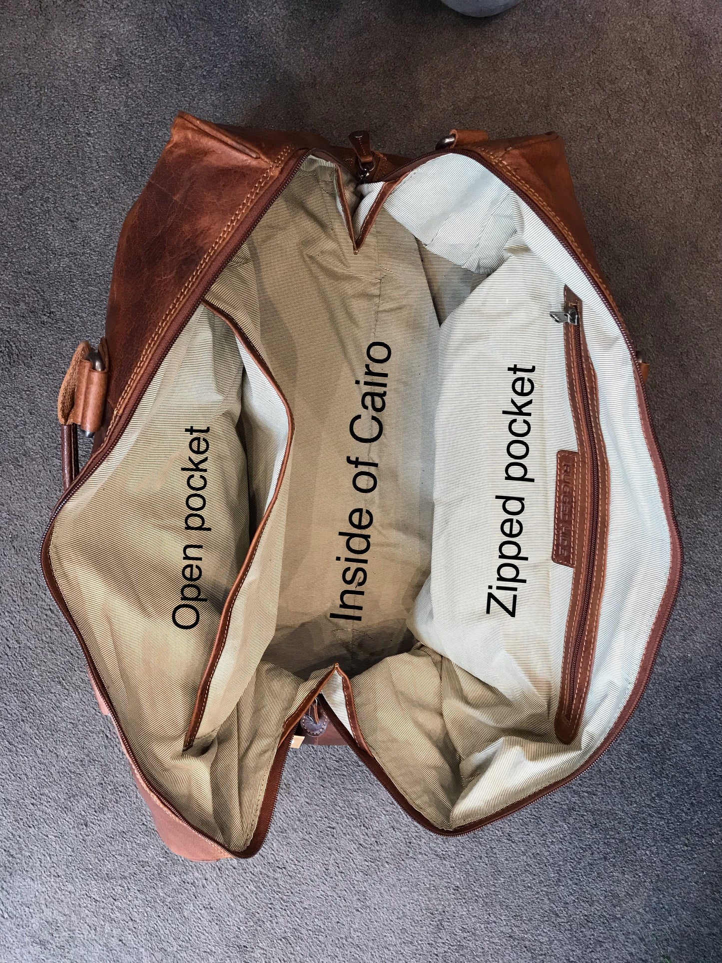 Rugged Hide RH-7320 Cairo Leather Overnight Bag - Little Armoire - Online Leather Goods Store Australia