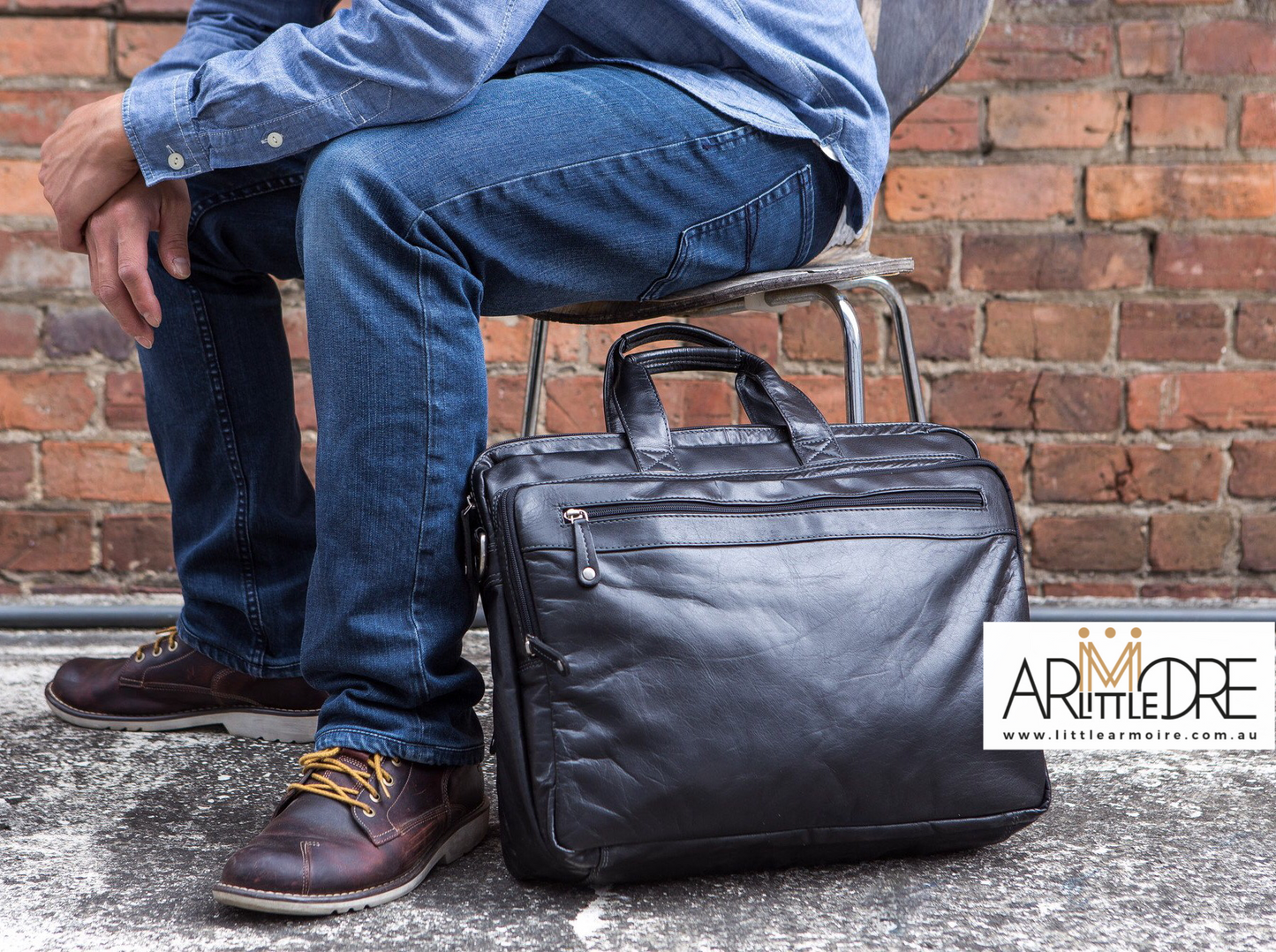 Oran Leather Vince - www.littlearmoire.com.au