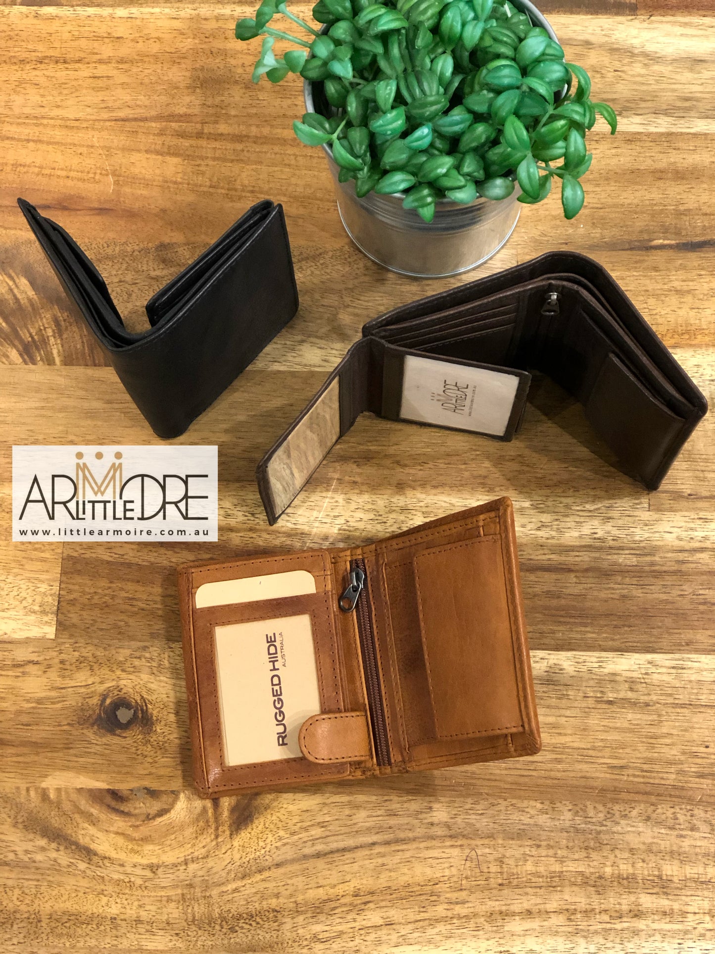 Men's Lightly Oiled Rugged Bi-Fold Wallet UARH1424 Scott