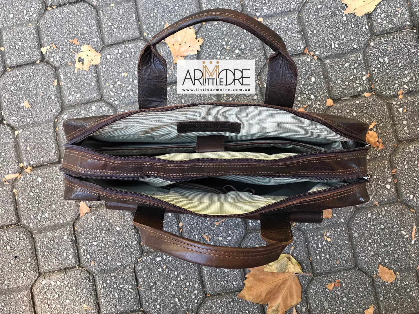 RH-7002 Turku Vintage Brief / Satchel Laptop Bag - Little Armoire - Online Leather Goods Store Australia