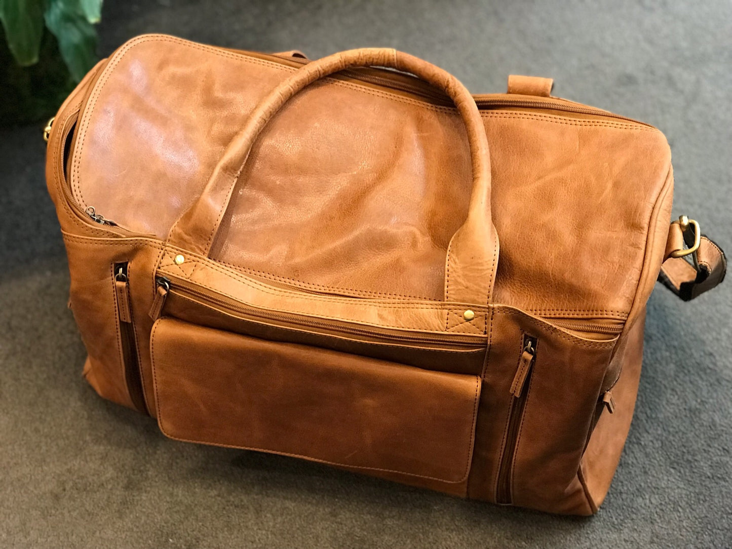 Oran Leather U-736 Lone Ranger Leather Overnight Bag - Little Armoire - Online Leather Goods Store Australia