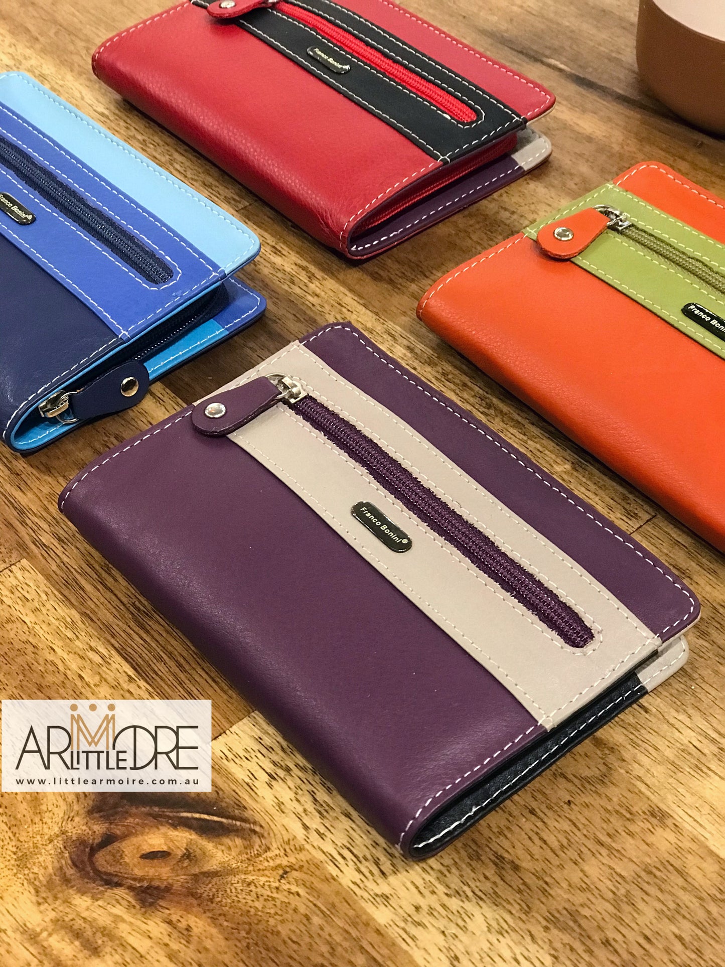Small Zip around Soft Leather Multi Colour Wallet UAFB1814