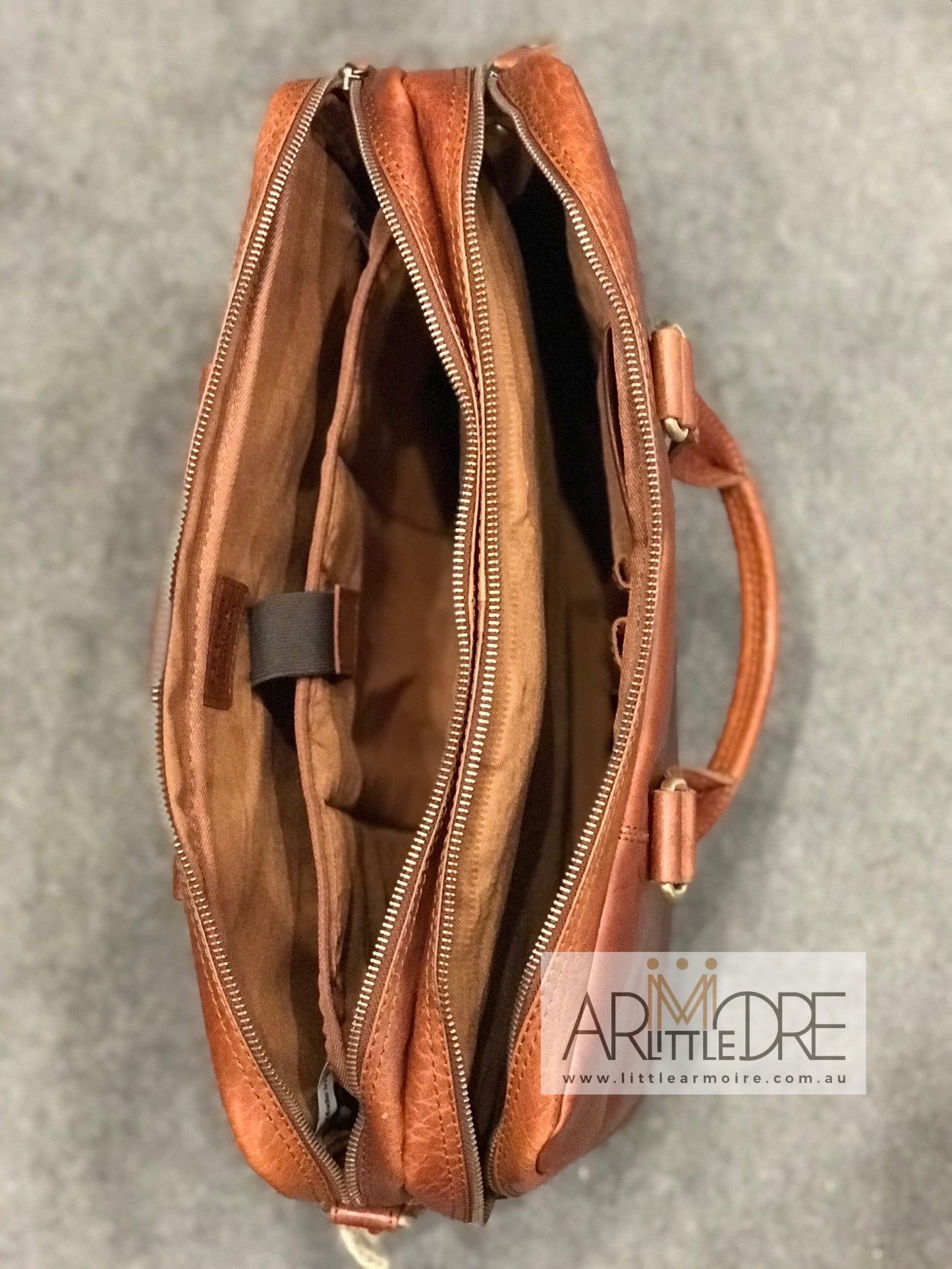 Rugged Hide RH-231 Liam Business Leather Laptop Bag / Briefcase