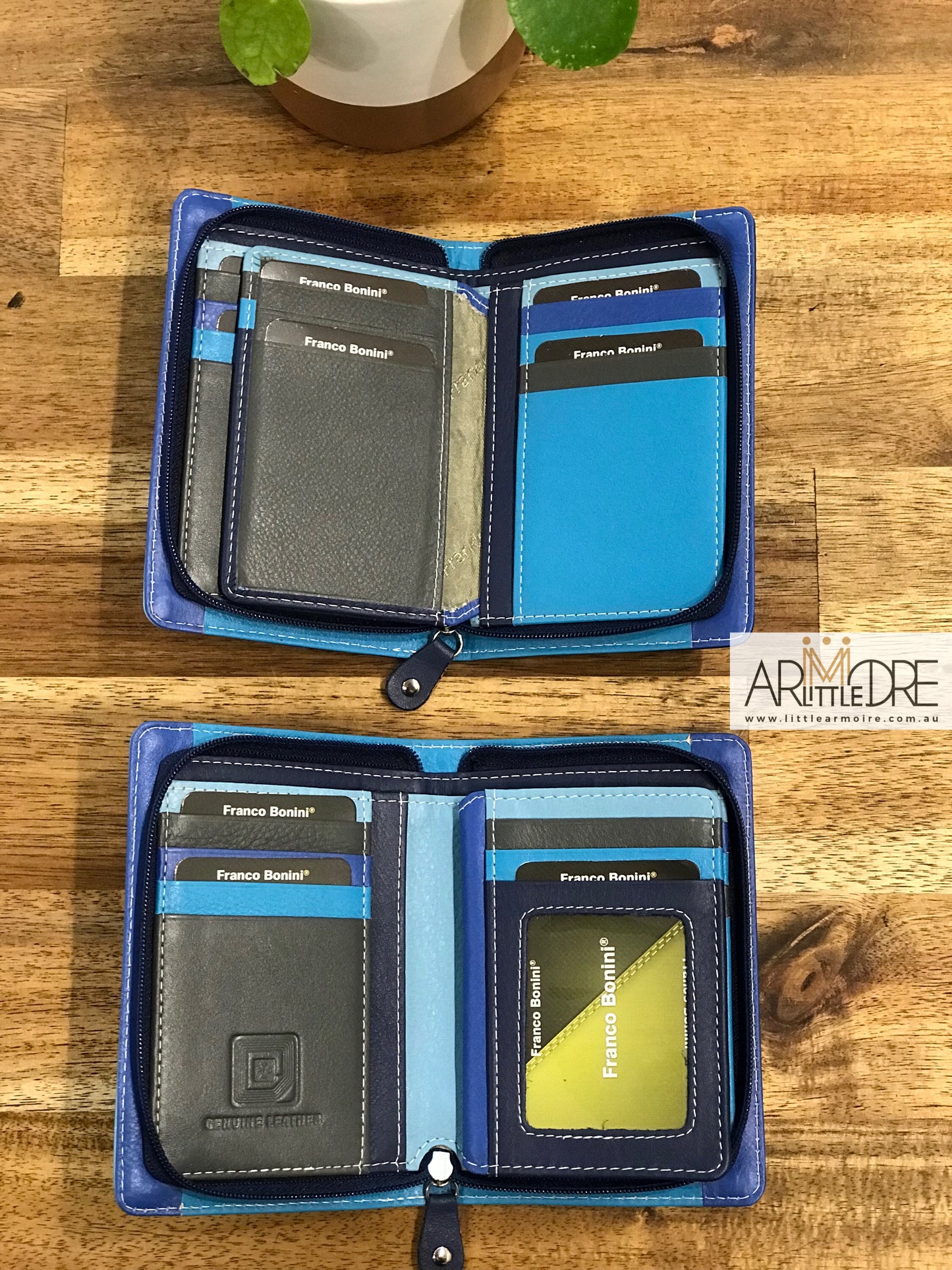 Small Zip around Soft Leather Multi Colour Wallet UAFB1814