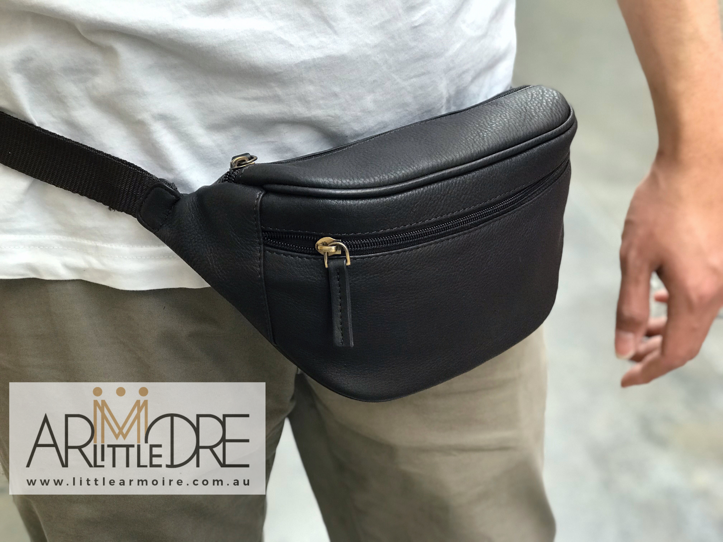 LA401 Leather Bum Bag / Waist Bag / Pouch Bag /Belt Bag