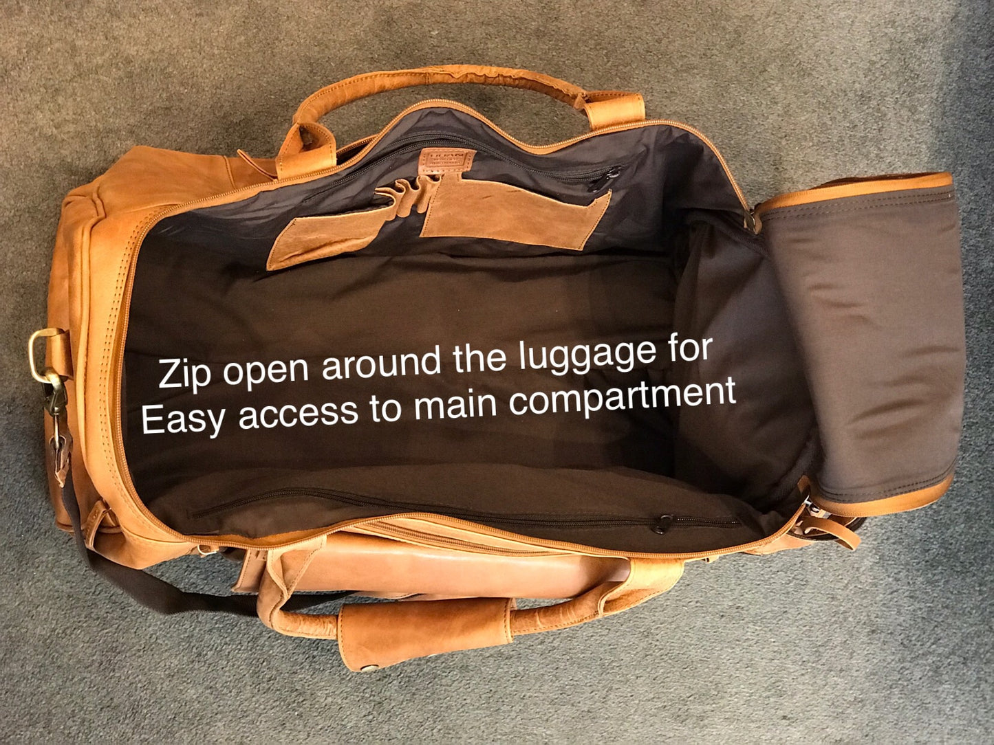 Oran Leather U-736 Lone Ranger Leather Overnight Bag - Little Armoire - Online Leather Goods Store Australia
