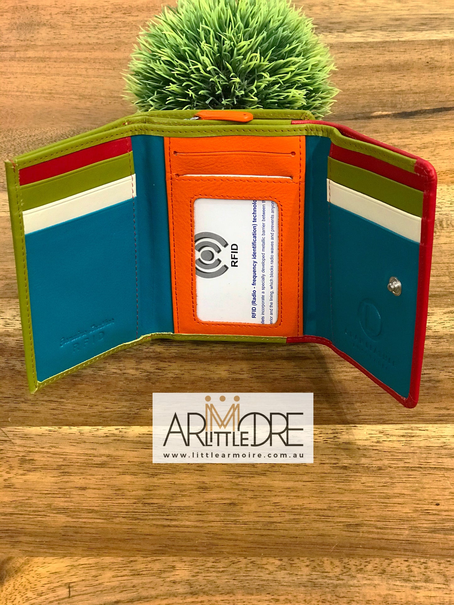 LA893 Small Compact Leather Wallet