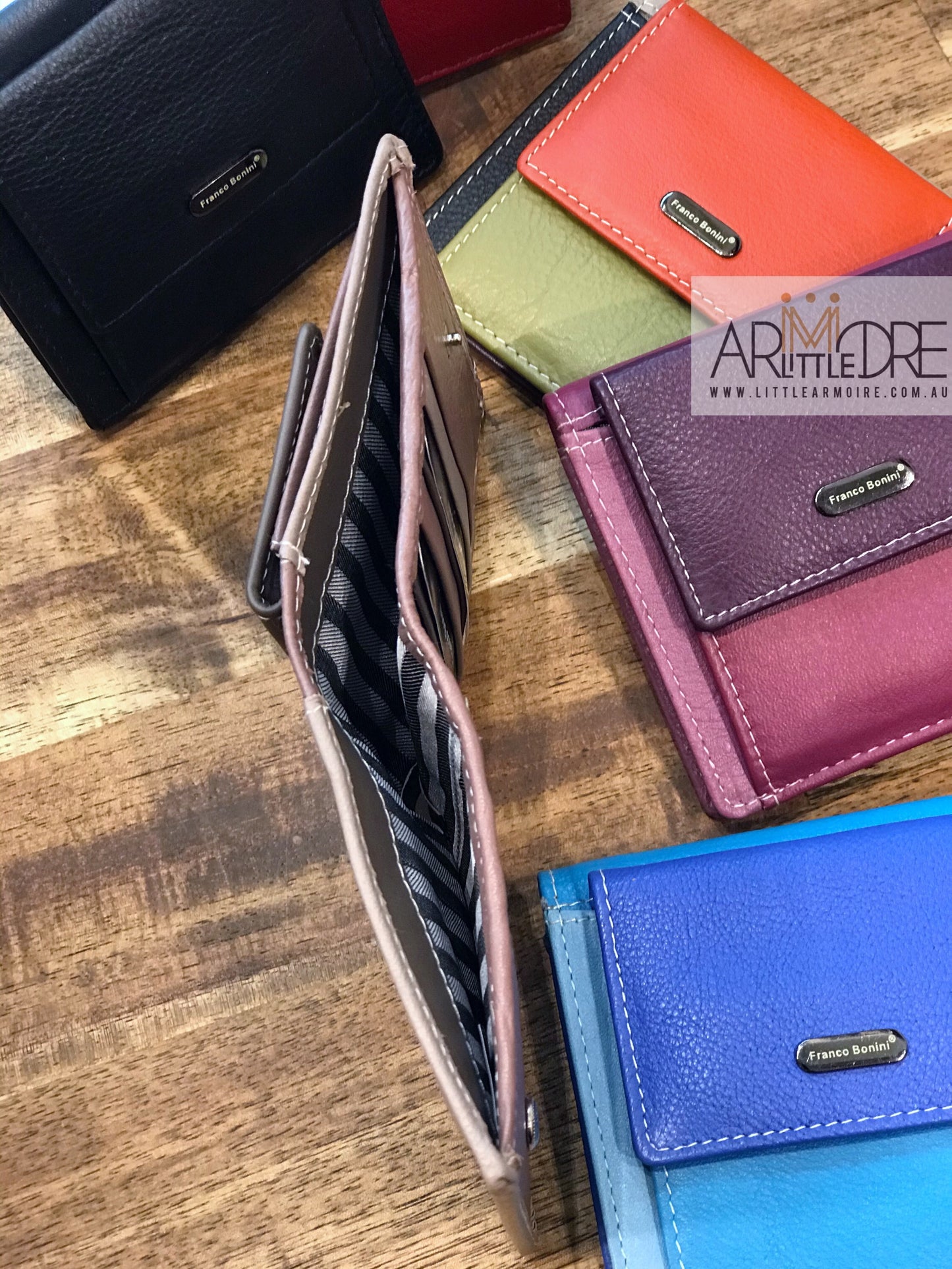 FB-33051 Mini RFID Leather Wallet / Coin Purse