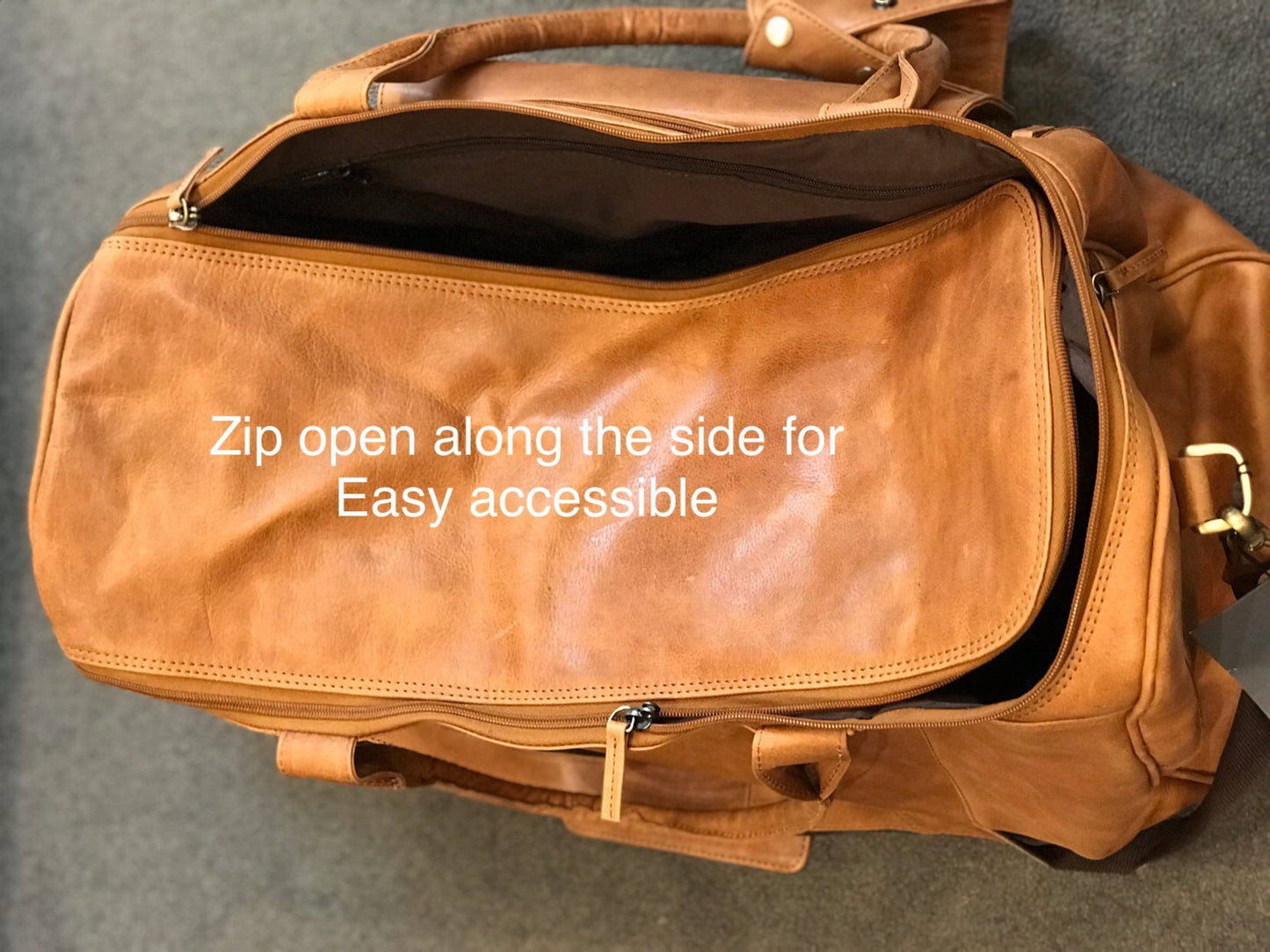 Oran Leather U-736 Lone Ranger Leather Overnight Bag - Little Armoire - Online Leather Goods Store Australia