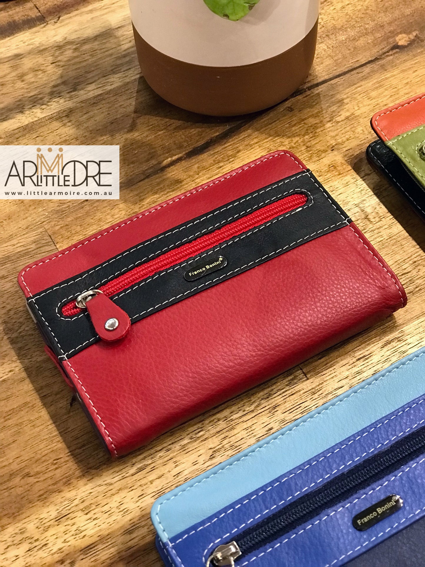 Small Zip around Soft Leather Multi Colour Wallet UAFB1814