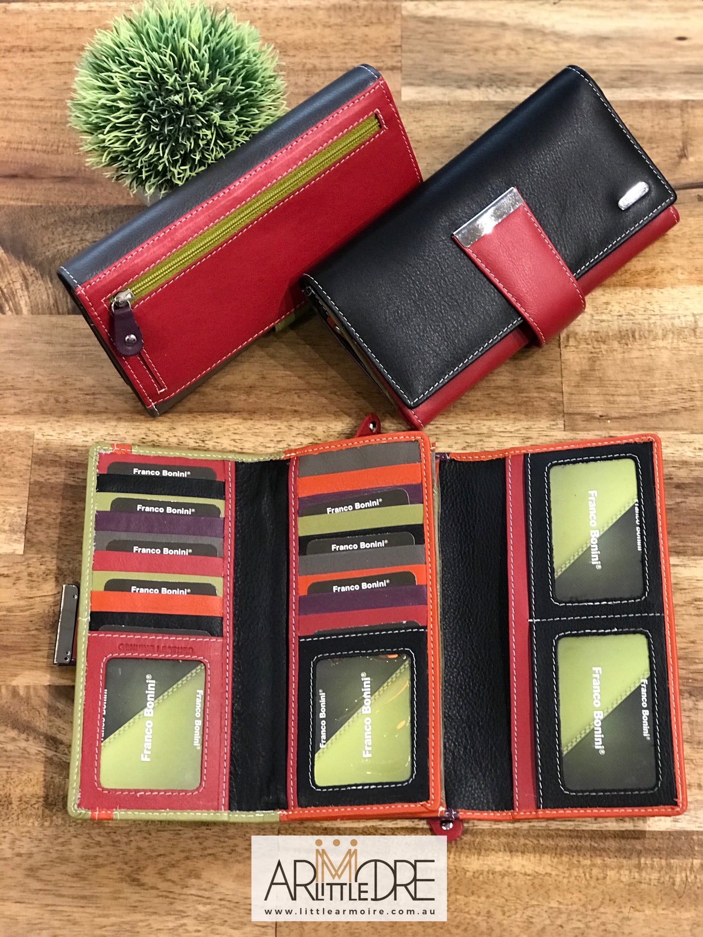 FB-7024 Large Ladies Multi Colour Wallet 20 Cards Holder and Coin Section